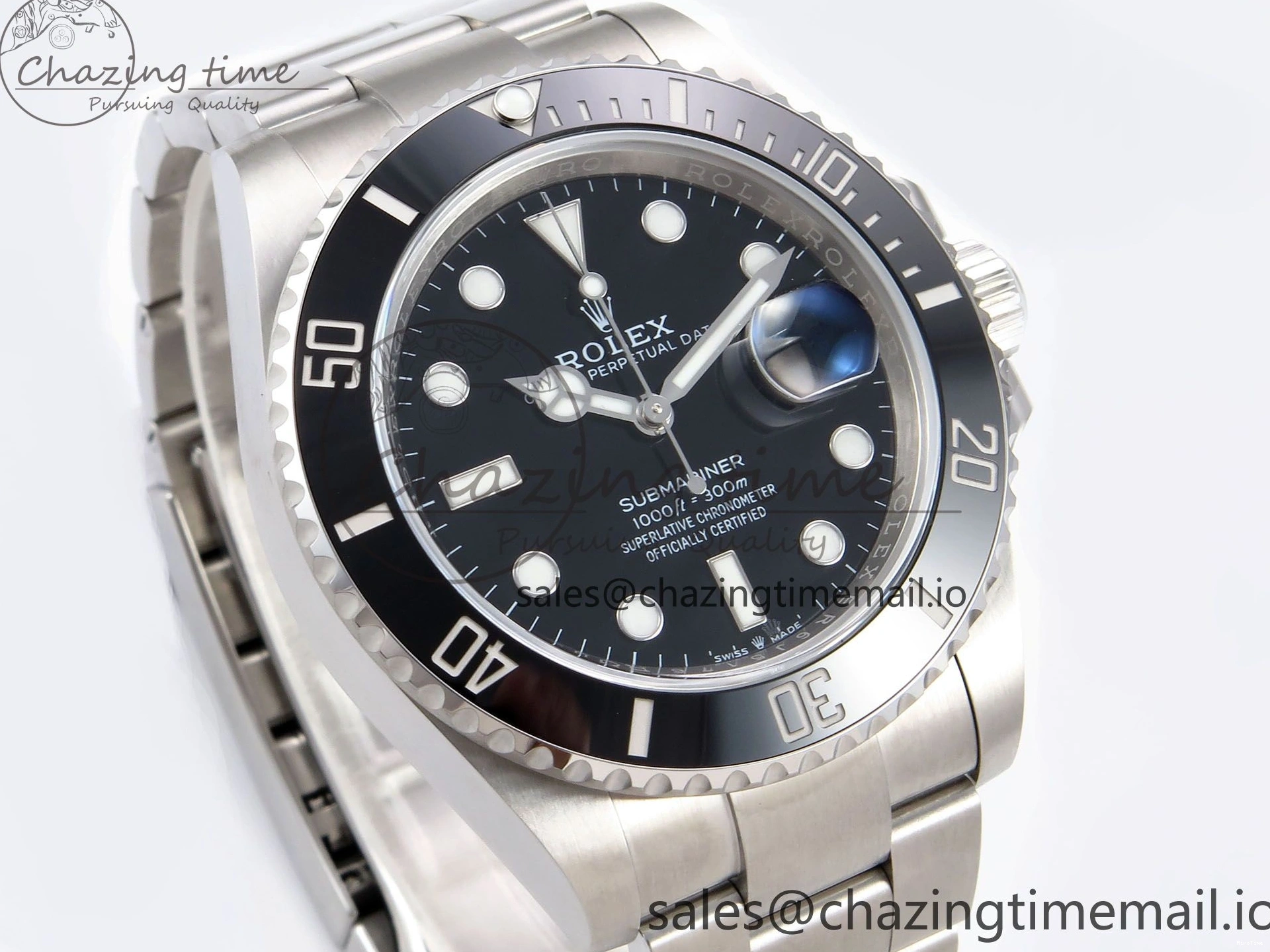 MiroTime 0125 OdorResistant Submariner 41mm 126610 LN Black Ceramic EWEF 1:1 Best Edition on Bracelet SH 1038